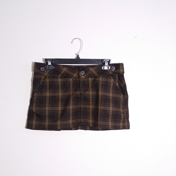 Paris Blues Dresses & Skirts - Brown Plaid Mini